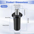 TIESOME 24 PCS Spring Pin, Cabinet Door Damper Replacement Pins, Plastic Shutter Loaded Furniture Fittings Connector