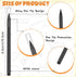 Marsui 40 Pcs Everlasting Pencil Forever Inkless Pencil Eternal with Eraser Aesthetic Reusable Pencil for Writing Drawing Home Office School Students Supplies(Black, White) by Marsui