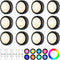 Yiliaw 12 Pack LED Puck Lights Remote Control 16 Color Changeable Under