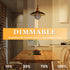 Globe Decorative LED Light Bulb, Oversized Round Dimmable Smoke G125/G40, Edison 3.5W 2200K Soft Warm Lighting