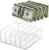 Hipiwe 2-Pack Acrylic File Organizer, 5 Slots Letter Sorter for Sorting Mail & Documents on Desktop