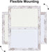 White Felt Board Combo with Bulletin Board and Whiteboard, 10.2" x 14.2", White Wood Frame, Whiteboard+WH-2636WH