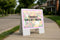 Frozen Yogurt Truck Spring Flowers Tulips A-Frame Double Sided 23x23 in. sign