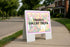 Frozen Yogurt Truck Spring Flowers Tulips A-Frame Double Sided 23x23 in. sign