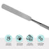 5 Set SURGICAL ONLINE Metal Spatula pcs Kit Tools - Stainless Steel Double-Sided Tools, High Mirror Finish, Built