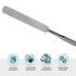 5 Set SURGICAL ONLINE Metal Spatula pcs Kit Tools - Stainless Steel Double-Sided Tools, High Mirror Finish, Built