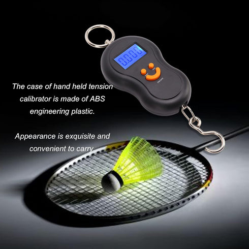 EVTSCAN Electronic Tension Calibrator, Portable String Tension Calibrator with LCD Digital Display for Tennis Badminton