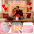 6'' 6'' 3 Retisee Valentine's Day Pink Extra Large Flameless Candles x LED Battery Operated Real Wax Wicks Flickering