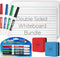 Dry Erase Board for Kids with 2 Small Boards and 4 Fine Tip Markers, Includes 2 Mini Erasers