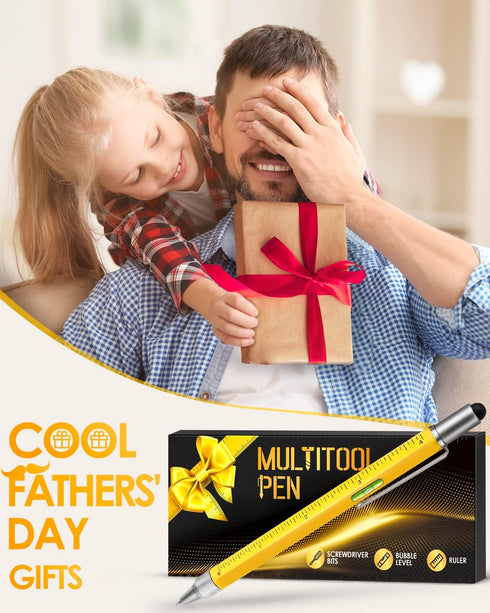 Gifts for Men Multitool Pen, Stocking Stuffers for Men Women, Unique Christmas Gift for Him, Gadgets for Dad Husband