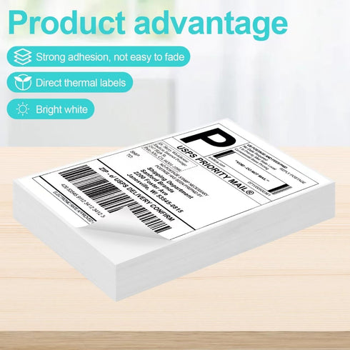 4x6 Joyberg Thermal Labels, Shipping Labels, Strong Adhesive Thermal Label, White Printer Paper/Label