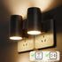 Generic 270 Smart Light Sensor Plug-in Night Light | Brightness Adjustable | Rotation | Automatic Induction |
