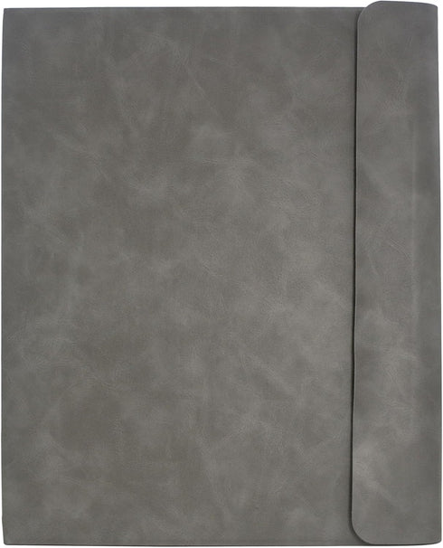 Binder Portfolio Organizer Case with Color File Folders, Gray, Standard