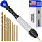 Pin Vise Hand Drill for Jewelry Making, Craft911 Manual Drill with HSS Micro Mini Twist Bits Set, Blue