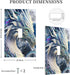 HTSAHKV 3 5 Inch White Dragon Moon Wall Plate Light Switch Cover Single Gang Outlet Faceplate Print Plate Cover X