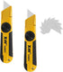 XW Fixed-Blade Utility Knife, Non-Retractable Heavy Duty Drywall Cutter, Extra 10 Blades Included, 2-Pack