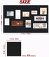 Large Felt Wall Tiles Cork Boards - 47"x35" Bulletin Board Tiles for Home Decor, 12-Pack, Black