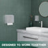 250-Sheet 10.6" 3.9") anydry Wall Mount Paper Towel Dispenser Capacity Brushed Stainless Steel Lockable Fits