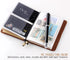 Refillable Handmade Leather Travelers Notebook - Small Size 5.2" x 4" Inches, Coffee