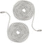 Unlorspy 2Pcs Ceiling Fan Pull Chain Extender, 95-inch Standard Chain with 2 Connectors,