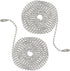 Unlorspy 2Pcs Ceiling Fan Pull Chain Extender, 95-inch Standard Chain with 2 Connectors,