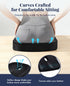 Memory Foam Donut Pillow for Coccyx Sitting Comfort,Large Supportive Seat Cushion with Center Cut-Out Design