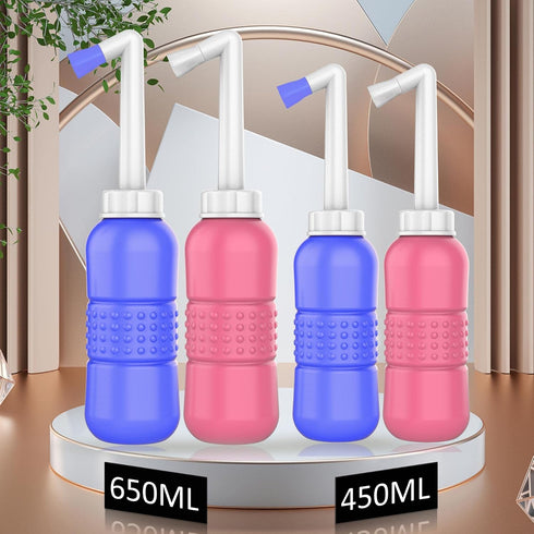 AQUAMASTER 2PCS- 650ml 22oz Big Portable Bidet Peri Bottle for Postpartum Essentials, Feminine Care Perineal Wash