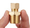Litorange 2 Pack Metal Brass Compression Tube Pipe Fitting Connector, 3/8" Tube OD x 1/2" NPT Male