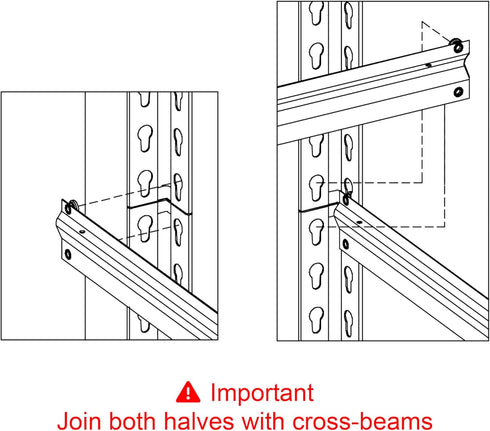 Chia 5-Shelf 8 Whalen Post Insert for Costco, Plastic, SAMS Club, Heavy Duty Steel Shelving Unit, Corner Connectors