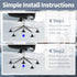 Bell Glides Replacement Swivel Caster Wheels, Adjustable Low Profile Stool with Fixed Stationary Castors, 5pcs with
