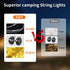 Phylosal 3 1 6 32.8FT Camping String Lights, in Outdoor Camping Light with Lighting Modes, Quick Storage Rechargeable