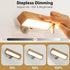 Moroommt Dimmable Wood Wall Sconces Battery Operated, Rechargeable Wall Lights Battery Operated, Stick On Wall Mounted