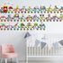 Outus Set Alphabet Train Bulletin Board Animals Alphabet Line Cards for Classroom Wall Letters Banner Decor Early