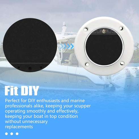 Boat Scupper Flapper Replacement Kit for FSRK-3-DP, 1/2" and 3/4" Scupper Flappers Valves (2 Pack)