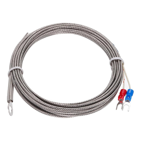MECCANIXITY K Type Thermocouple Temperature Sensor PT100 6mm High Temperature Probe 13ft Wire