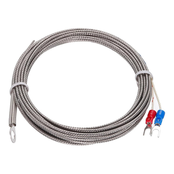 MECCANIXITY K Type Thermocouple Temperature Sensor PT100 6mm High Temperature Probe 13ft Wire