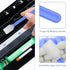 200pcs 5.11" Square Rectangle Foam Cleaning Swab Sticks for Inkjet Printer, Roland Optical Equipment, Blue