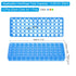 PATIKIL 60 Wells Tube Rack, 1 Set Vial Rack Double Panel Centrifuge Tube Holder for Microcentrifuge Tubes 0.2/0.5/1.5/2ml, Blue, Orange, Green