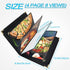 8.5 11 2 Pack 4 8 Menu-Covers X Restaurant - Menu Sleeve Page View Premium Faux Leather Transparent Black for Bar Cafe