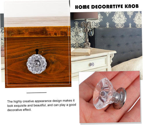 6pcs Angoily Knobs for Bedside Cabinets Lightweight Replacement Handles for Storage and Dressers