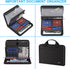 ENGPOW Fireproof Accordion File Organizer, 13 Pockets Document Organizer with Handle & Labels for Home Travel Storage