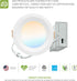 1 Pack 4 Inch 9W 757LM, 5CCT 2700K-5000K CRI90+, Dimmable T24, ASD Baffle Trim Recessed Light, LED Wafer Lights