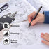 ParKoo 6-Pack Retractable Erasable Gel Pens, Fine Point Black Ink for Note Taking & Crossword Puzzles