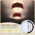 14.5" 3/8" 2mm 15-17" PATIKIL Lampshade Diffuser, Diameter with Center Hole Round Diffuser Thick for Drum Lampshades