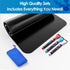 MaxGear Magnetic Black Dry Erase Board Sheet 12"x8" for Refrigerator, Small Whiteboard for Kitchen Planner