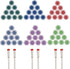Radial Bristle Disc, GOXAWEE 66Pcs (1") Detail Abrasive Brush Kit for Rotary Tool, Mixed Grit 80# 120# 220# 400# 600#