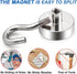 LOVIMAG Cruise Magnets for Door, 25lbs Magnetic Hooks for Hanging, 4 Pcs Neodymium Magnets for Refrigerator, Ceiling,