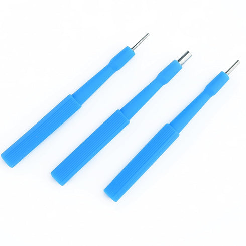 Set 10 (3 mm) Disposable Biopsy Punch Curettes - of - Sterile Biopsy Dermal Punch Curette for Piercing with Protective
