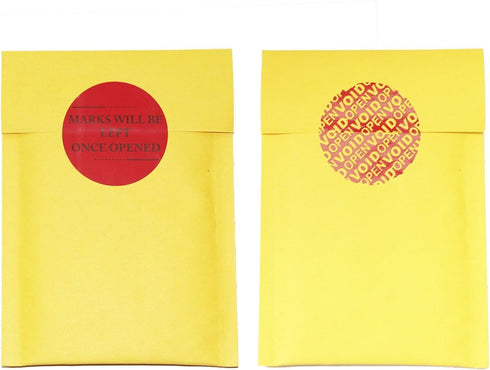 Solitary Walker 100Pcs Tamper Evident Security Labels, 2 Inch Diameter Red Stickers