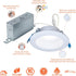4 Dimmable 2700K-5000K, 650 LTC406FS5B HALO LT in Canless LED Recessed Light Indoor/Outdoor Ceiling Downlight, Wet